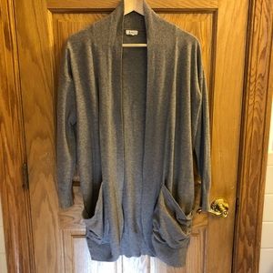 Light brown draped cardigan